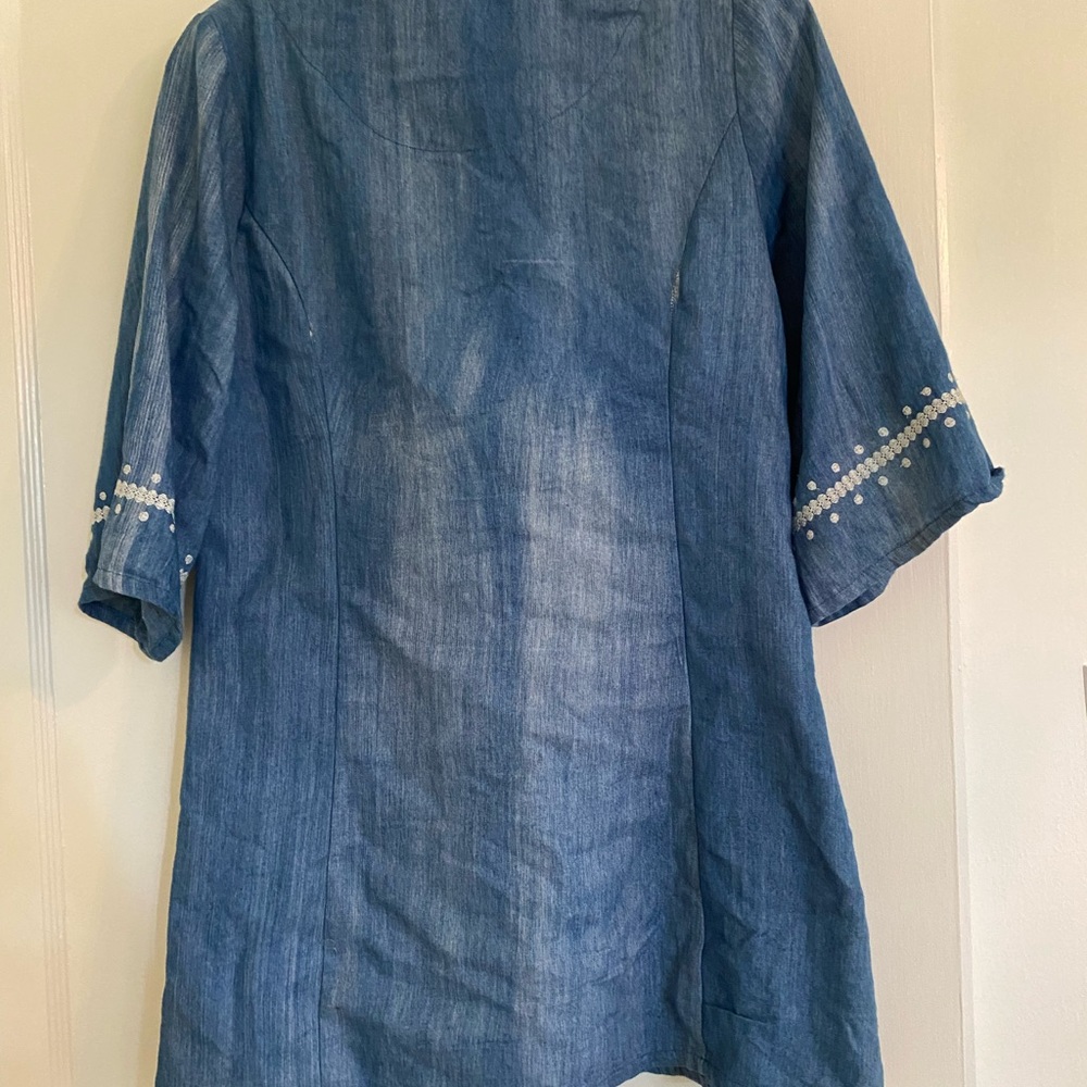 Umgee lightweight denim coverup - Picture 4 of 4